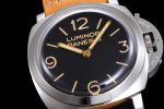 PAM372 Q HWF 1:1 Best Edition Black Dial on Brown Leather Strap A6497 - Image 5