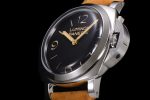 PAM372 Q HWF 1:1 Best Edition Black Dial on Brown Leather Strap A6497 - Image 6
