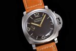 PAM1080 Luminor 47mm HWF 1:1 Best Edition Brown Dial on Nylon Cladded Leather Strap A6497 - Image 2