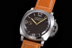 PAM1080 Luminor 47mm HWF 1:1 Best Edition Brown Dial on Nylon Cladded Leather Strap A6497 - Image 3
