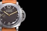 PAM1080 Luminor 47mm HWF 1:1 Best Edition Brown Dial on Nylon Cladded Leather Strap A6497 - Image 4