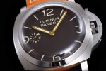 PAM1080 Luminor 47mm HWF 1:1 Best Edition Brown Dial on Nylon Cladded Leather Strap A6497 - Image 5