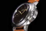 PAM1080 Luminor 47mm HWF 1:1 Best Edition Brown Dial on Nylon Cladded Leather Strap A6497 - Image 6