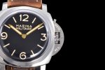PAM673 Luminor Marina 47mm HWF 1:1 Best Edition Black Dial on Brown Leather Strap A6497 - Image 4