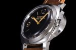 PAM673 Luminor Marina 47mm HWF 1:1 Best Edition Black Dial on Brown Leather Strap A6497 - Image 6