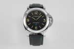 PAM774 Luminor 44mm HWF 1:1 Best Edition Black Dial on Nylon Cladded Black Leather Strap A6497