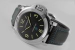 PAM774 Luminor 44mm HWF 1:1 Best Edition Black Dial on Nylon Cladded Black Leather Strap A6497 - Image 6