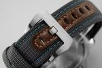 PAM774 Luminor 44mm HWF 1:1 Best Edition Black Dial on Nylon Cladded Black Leather Strap A6497 - Image 9