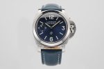 PAM1085 HWF 1:1 Logo Blu Mare Best Edition on Blue Leather Strap A6497
