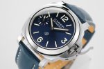 PAM1085 HWF 1:1 Logo Blu Mare Best Edition on Blue Leather Strap A6497 - Image 5