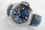 PAM1085 HWF 1:1 Logo Blu Mare Best Edition on Blue Leather Strap A6497 - Image 7