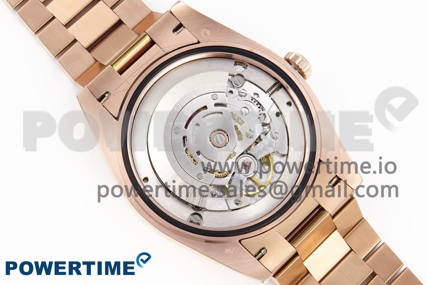 DayDate 40 RG GSF Gain Weight Green Roman Dial on President Bracelet A3255 - Image 8
