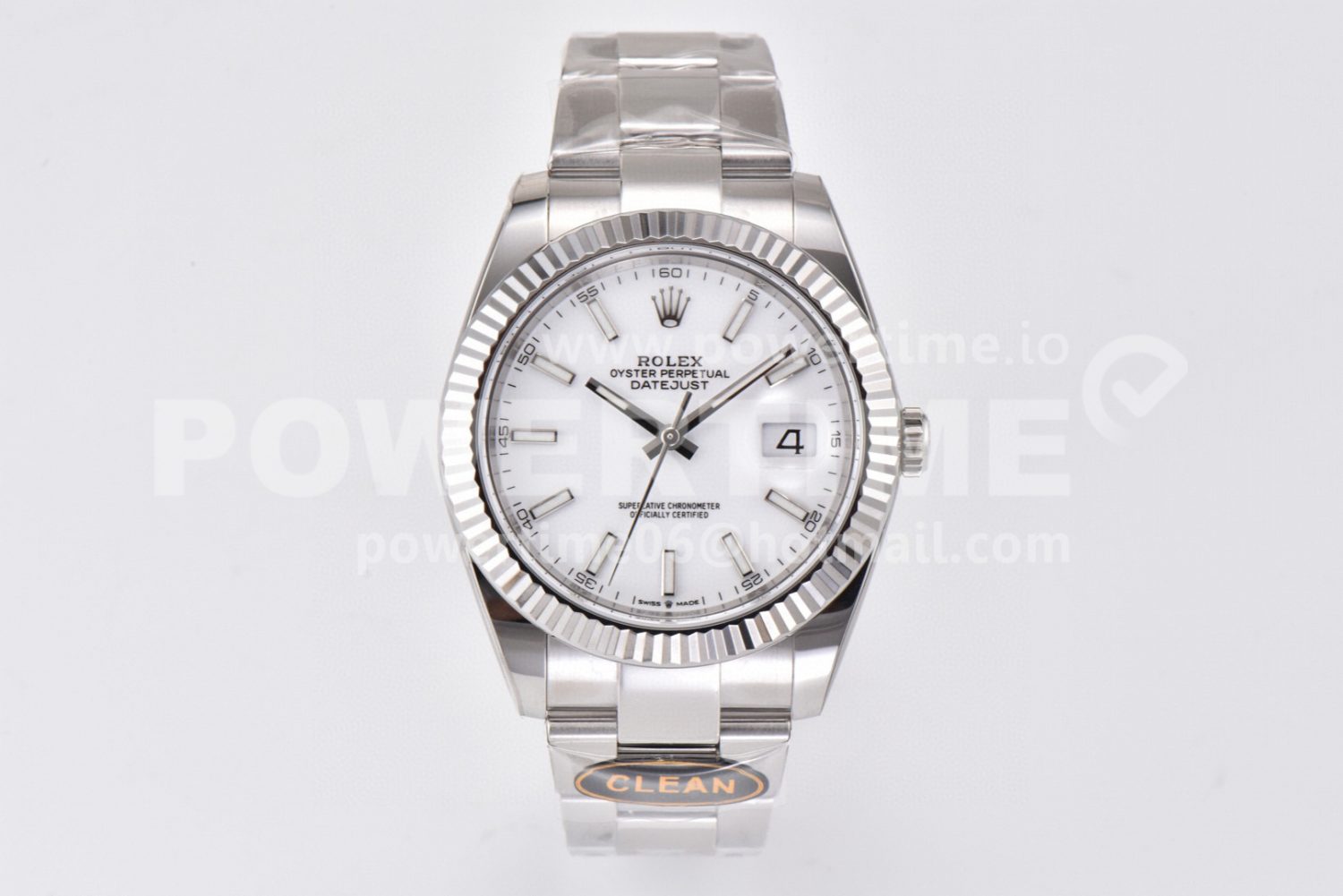 DateJust 41 126334 904L SS Clean Factory Best Edition Fluted Bezel Silver Dial on Oyster Bracelet VR3235 - Image 1