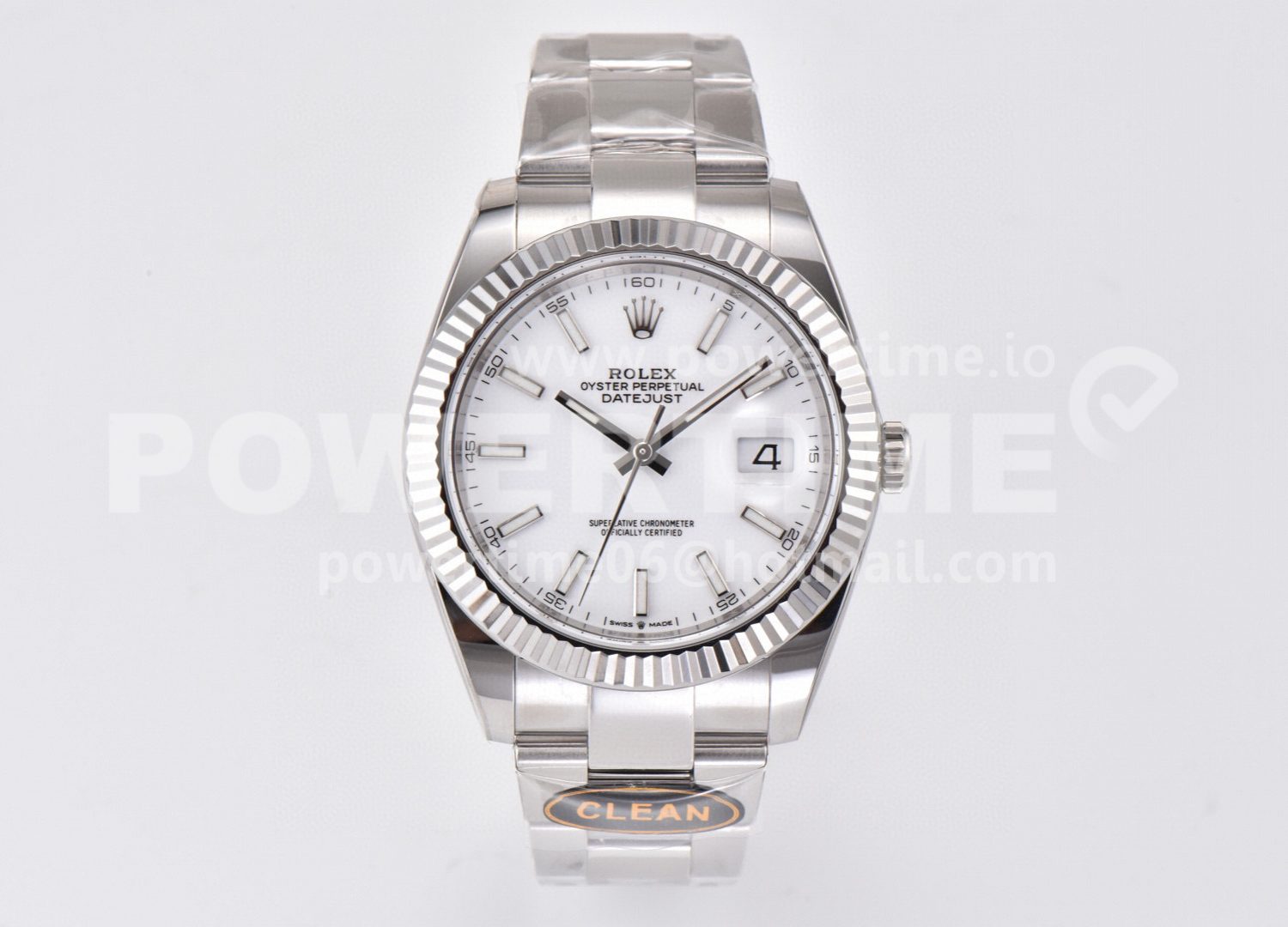 DateJust 41 126334 904L SS Clean Factory Best Edition Fluted Bezel Silver Dial on Oyster Bracelet VR3235