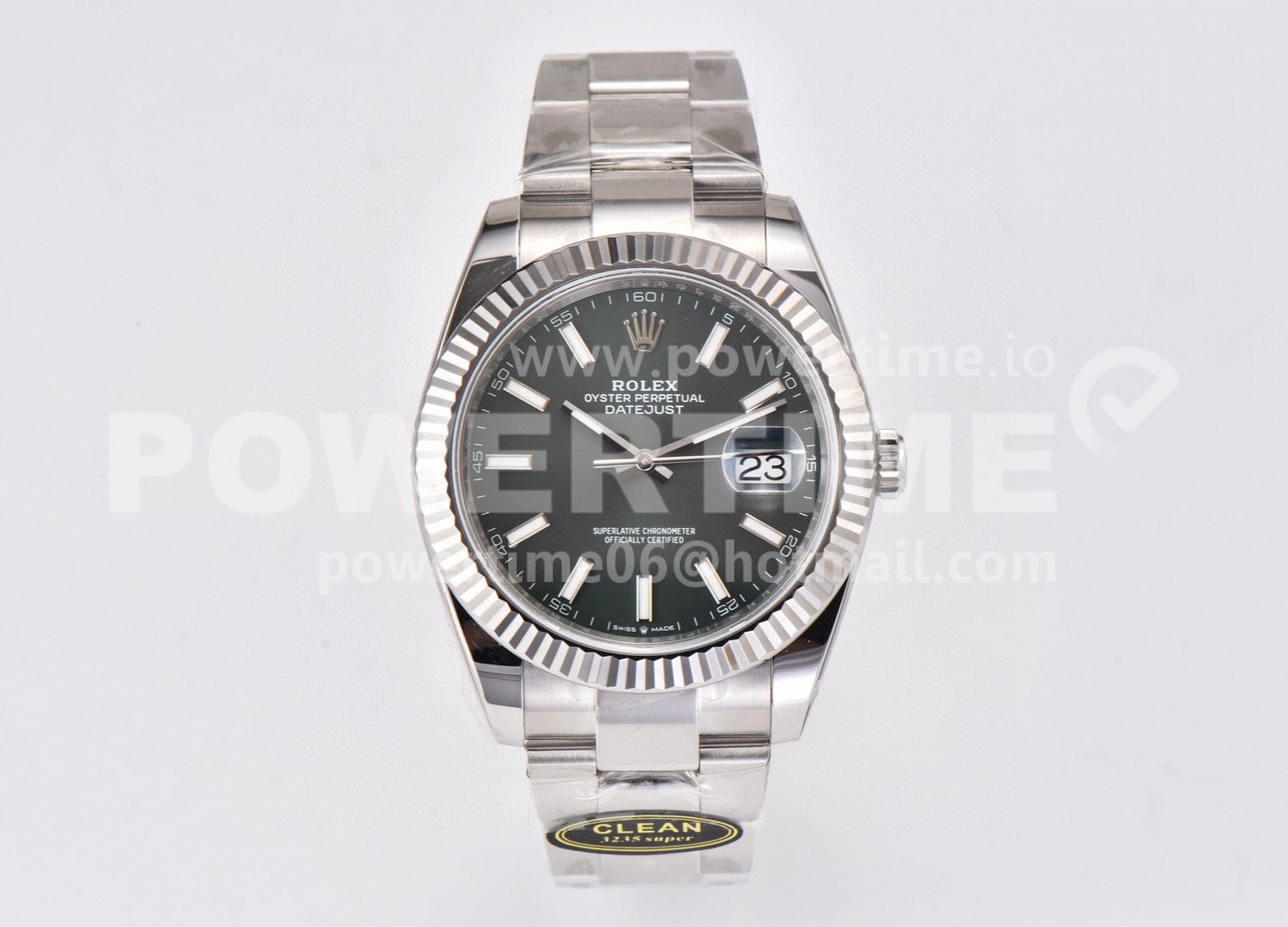DateJust 41 126334 Clean 1:1 Best Edition 904L Steel Green Stick Dial on Oyster Bracelet VR3235 Super Clone