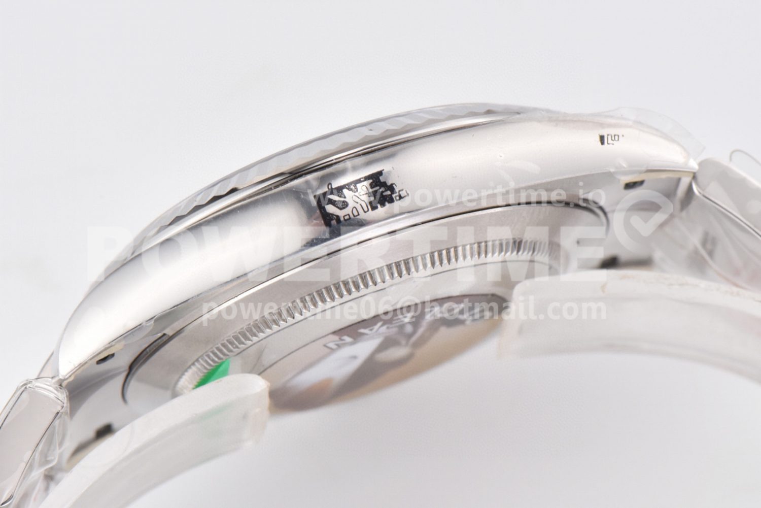DateJust 41 126334 Clean 1:1 Best Edition 904L Steel Green Stick Dial on Oyster Bracelet VR3235 Super Clone - Image 4