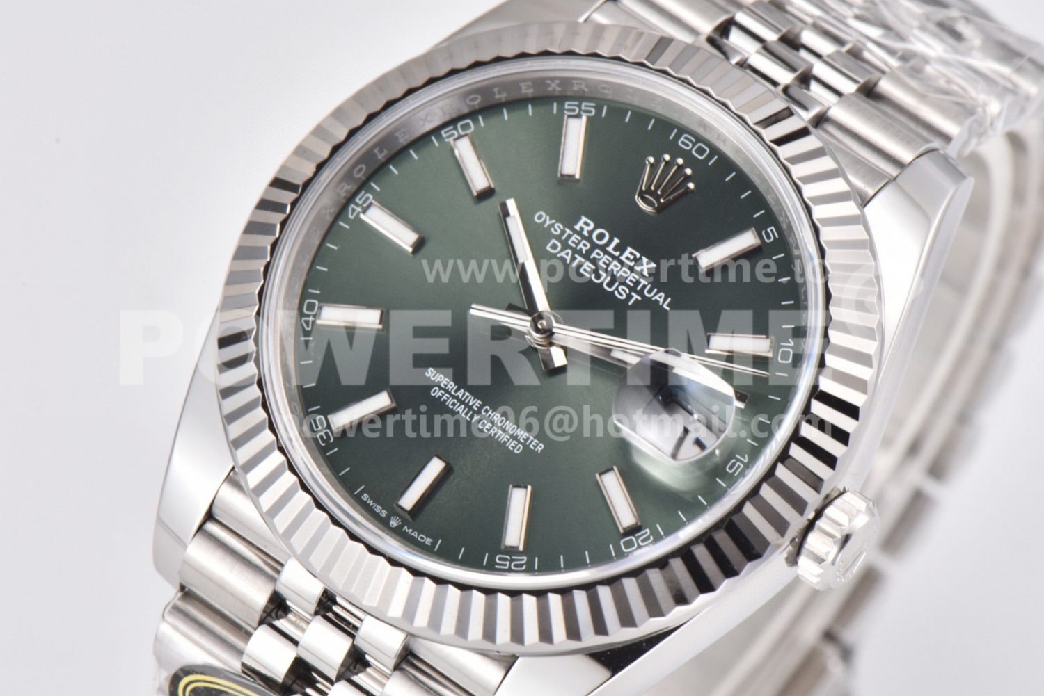 DateJust 41 126334 Clean 1:1 Best Edition 904L Steel Mint Green Dial on Jubilee Bracelet VR3235 - Image 2