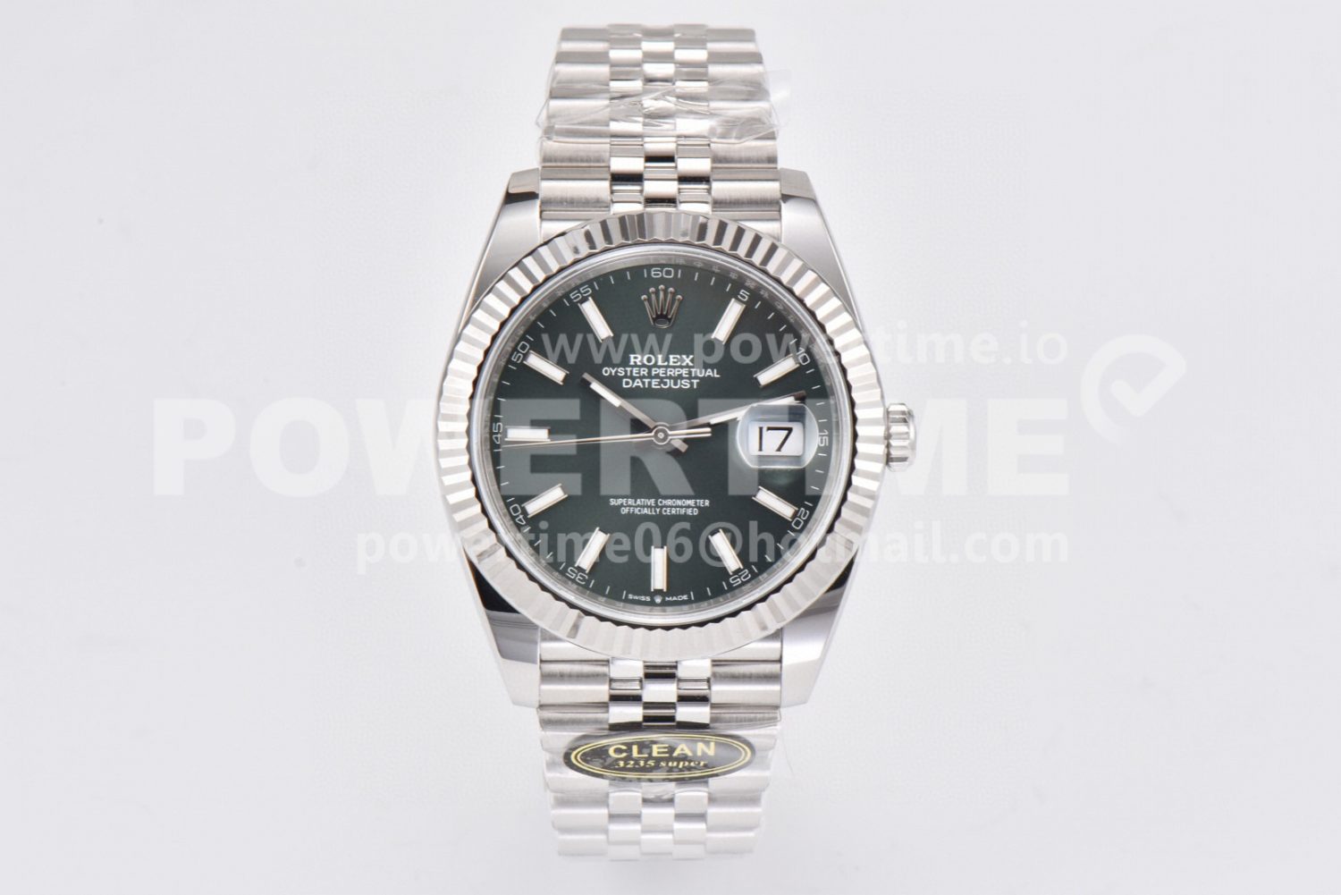 DateJust 41 126334 Clean 1:1 Best Edition 904L Steel Mint Green Dial on Jubilee Bracelet VR3235 - Image 1