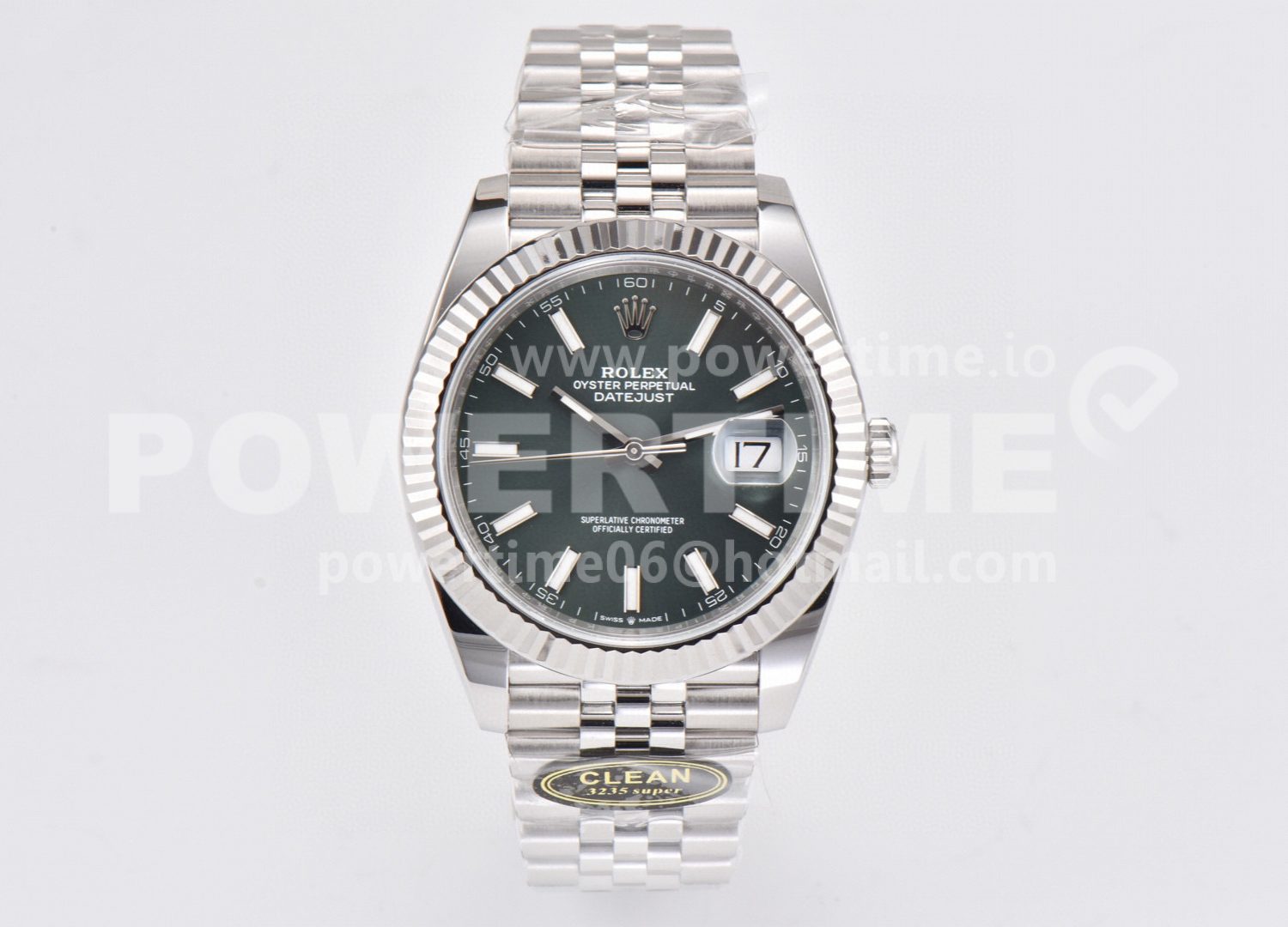 DateJust 41 126334 Clean 1:1 Best Edition 904L Steel Mint Green Dial on Jubilee Bracelet VR3235