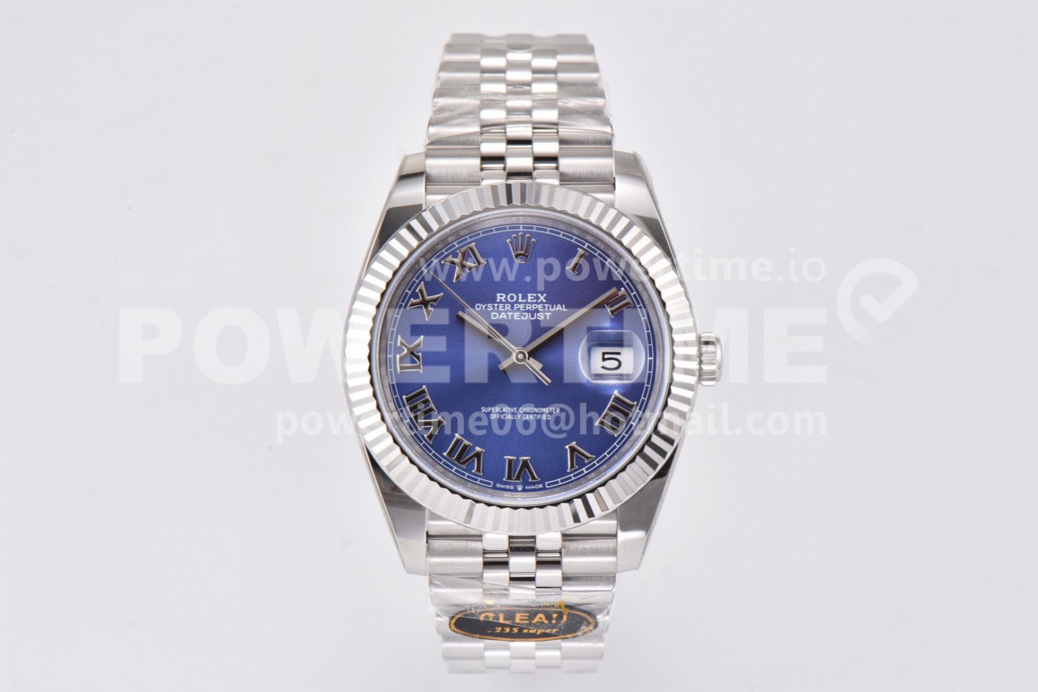 DateJust 41 126334 Clean 1:1 Best Edition 904L Steel Blue Dial on Jubilee Bracelet VR3235 - Image 1