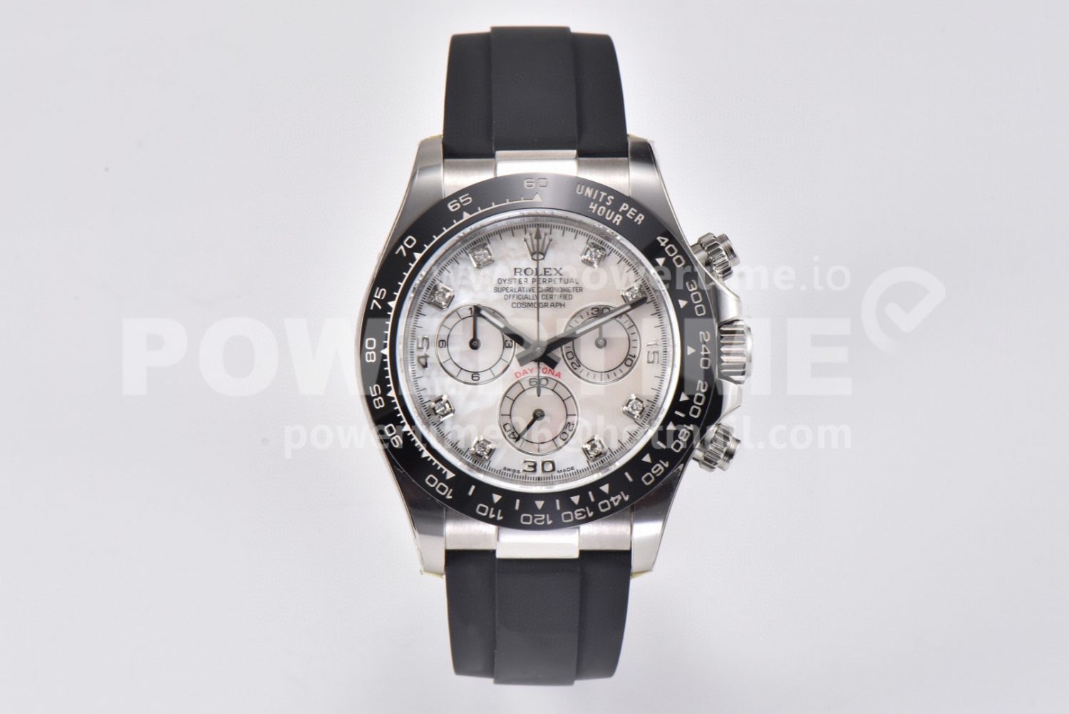 Daytona 116519 Clean 1:1 Best Edition 904L SS Case White Dial On Rubber Strap SA4130 V2 - Image 1