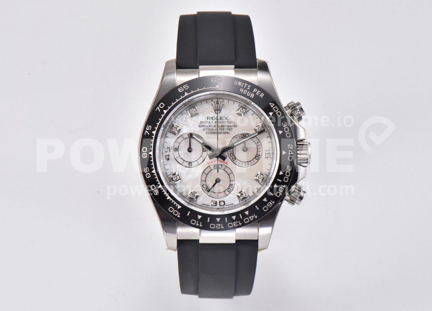 Daytona 116519 Clean 1:1 Best Edition 904L SS Case White Dial On Rubber Strap SA4130 V2