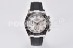 Daytona 116519 Clean 1:1 Best Edition 904L SS Case White Dial On Rubber Strap SA4130 V2