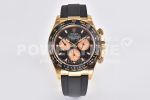 Daytona 116518 Clean Factory YG 1:1 Best Edition Black/YG Dial on Oysterflex Rubber Strap SA4130 Super Clone