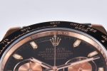 Daytona 116515 RG Clean Factory 1:1 Best Edition Black Ceramic Bezel Black Stick Dial on Oysterflex Rubber Strap A4130 - Image 3