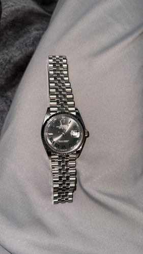 DateJust 126234 904L SS Clean Factory Best Edition Gray Dial on Green Roman Jubilee Bracelet VR3235 Super Clone photo review