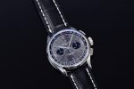 PREMIER B01 CHRONO SS 42MM GF 1:1 BEST EDITION GRAY/BLACK DIAL ON BLACK LEATHER STRAP A7750 - Image 11