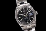 SKYDWELLER 326934 1:1 BEST EDITION 904L BLACK DIAL on SS CASE AND BRACELET ASIAN 23J V2 - Image 2