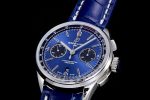 PREMIER B01 CHRONO SS 42MM GF 1:1 BEST EDITION BLUE DIAL ON BLUE LEATHER STRAP A7750 - Image 5