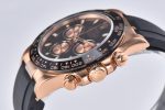 Daytona 116515 RG Clean Factory 1:1 Best Edition Black Ceramic Bezel Black Stick Dial on Oysterflex Rubber Strap A4130 - Image 2