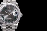 DATEJUST 36 SS 116234 VSF 1:1 BEST EDITION 904L STEEL GRAY GREEN ROMAN DIAL ON JUBILEE BRACELET VS3235 - Image 4