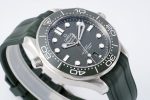 SEAMASTER DIVER 300M ZF 1:1 BEST EDITION GREEN CERAMIC GREEN DIAL ON GREEN RUBBER STRAP A8800 - Image 6