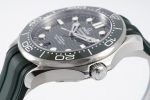 SEAMASTER DIVER 300M ZF 1:1 BEST EDITION GREEN CERAMIC GREEN DIAL ON GREEN RUBBER STRAP A8800 - Image 5