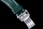 PREMIER B01 CHRONO SS 42MM GF 1:1 BEST EDITION GREEN DIAL ON GREEN LEATHER STRAP A7750 - Image 6