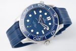 SEAMASTER DIVER 300M ZF 1:1 BEST EDITION BLUE CERAMIC BLUE DIAL ON BLUE RUBBER STRAP A8800 - Image 4