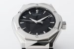 CLASSIC FUSION ORLINSKI SS APSF 1:1 BEST EDTION BLACK FACETED DIAL ON BLACK RUBBER STRAP A2892 - Image 4