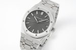 ROYAL OAK 41MM 15500 SS APSF 1:1 BEST EDITION GRAY TEXTURED DIAL ON SS BRACELET SA4302 SUPER CLONE - Image 9