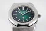ROYAL OAK 39MM 16202 "50TH ANNIVERSARY" SS ZF 1:1 BEST EDITION GREEN TEXTURED DIAL ON SS BRACELET A7121 - Image 9