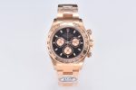 Daytona 116505 RG Clean Factory 1:1 Best Edition Black Stick Dial on RG Bracelet A4130