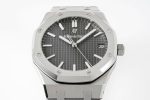 ROYAL OAK 41MM 15500 SS APSF 1:1 BEST EDITION GRAY TEXTURED DIAL ON SS BRACELET SA4302 SUPER CLONE - Image 2