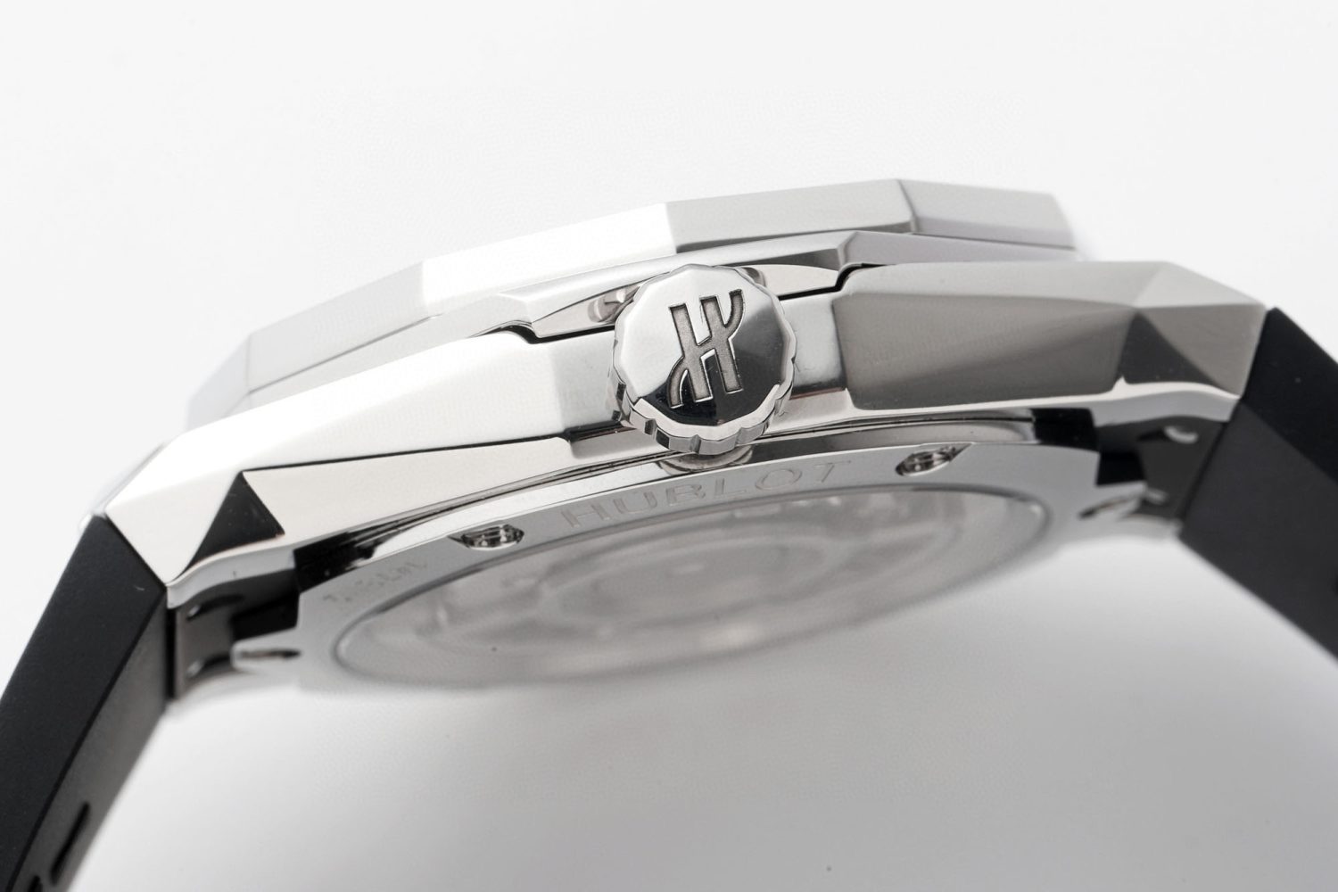 CLASSIC FUSION ORLINSKI SS APSF 1:1 BEST EDTION BLACK FACETED DIAL ON BLACK RUBBER STRAP A2892 - Image 7