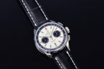 PREMIER B01 CHRONO SS 42MM GF 1:1 BEST EDITION WHITE/BLACK DIAL ON BLACK LEATHER STRAP A7750 - Image 12