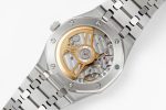 ROYAL OAK 41MM 15500 SS APSF 1:1 BEST EDITION WHITE TEXTURED DIAL ON SS BRACELET SA4302 SUPER CLONE - Image 7