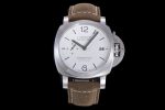 PAM1394 LUMINOR MARINA 42MM VSF BEST EDITION WHITE DIAL ON BROWN ASSO STRAP P.9010 CLONE