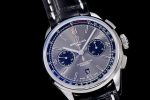 PREMIER B01 CHRONO SS 42MM GF 1:1 BEST EDITION GRAY/BLACK DIAL ON BLACK LEATHER STRAP A7750 - Image 13