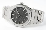 ROYAL OAK 41MM 15500 SS APSF 1:1 BEST EDITION GRAY TEXTURED DIAL ON SS BRACELET SA4302 SUPER CLONE - Image 4